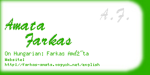 amata farkas business card